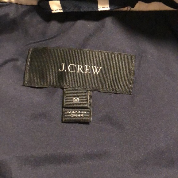 J.Crew Navy and white striped puffer vest - Picture 5 of 5